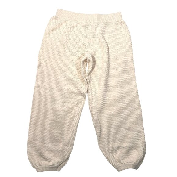 Free People Beach Hailee Crochet Knit Pants S Cream Cotton Blend textured athlei - Picture 3 of 10